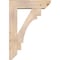 Ekena Millwork Merced Slat Smooth Bracket w/ Offset Brace, Douglas Fir, 7 1/2"W x 28"D x 40"H BKT0806X28X40MRC06SDF - alternate 4